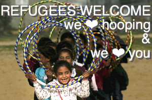 we love hooping mit Flüchtlingen