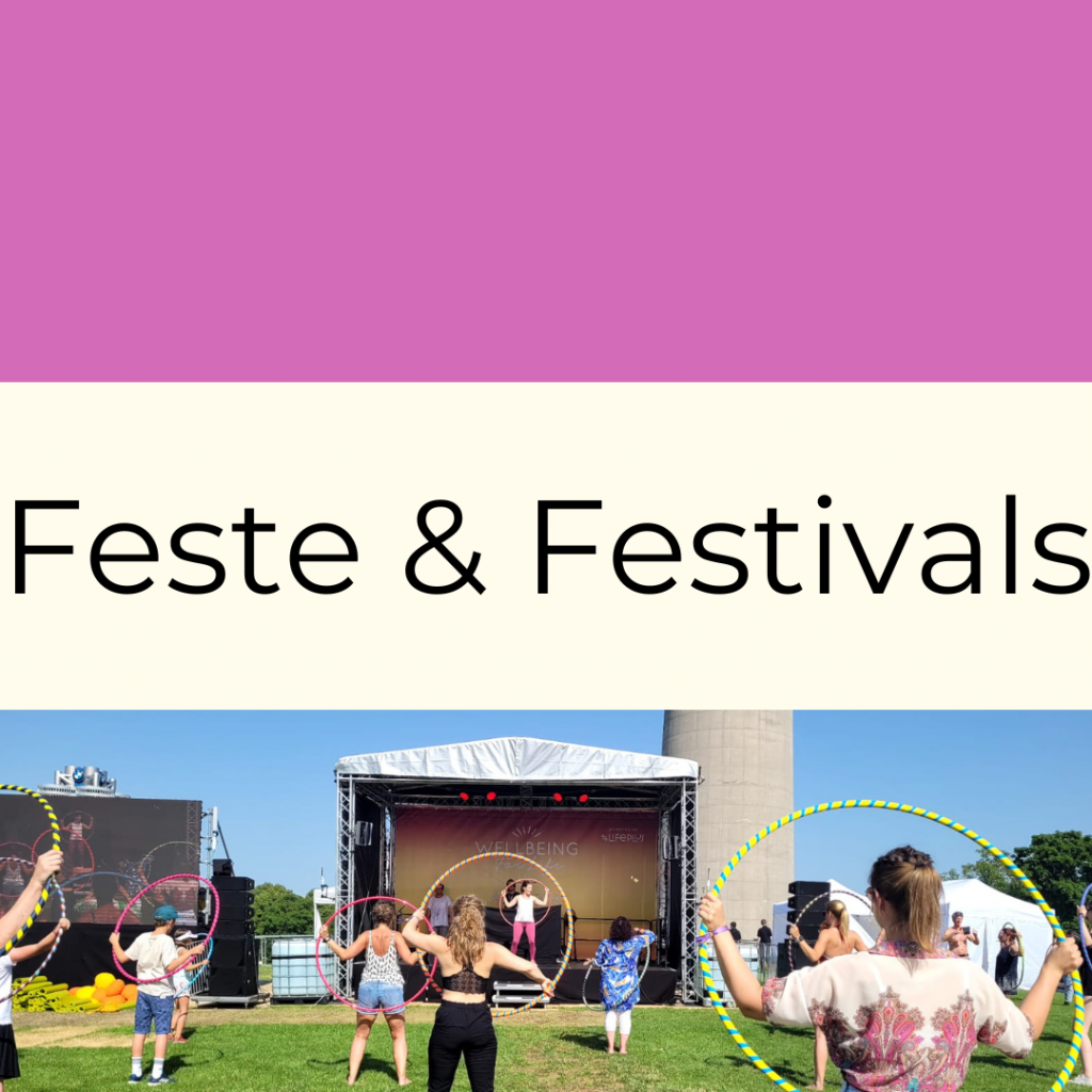 Hula Hoop für Feste und Festivals Großveranstaltungen