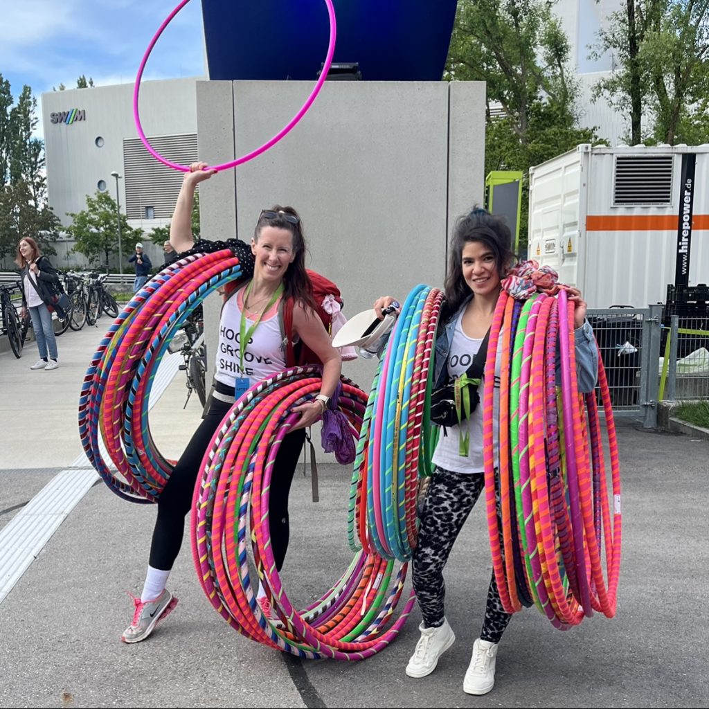 Hula Hoop Event Großveranstaltung Animation Messe