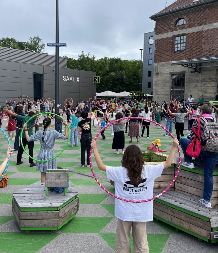 Hula Hoop Event Großveranstaltung Animation Messe